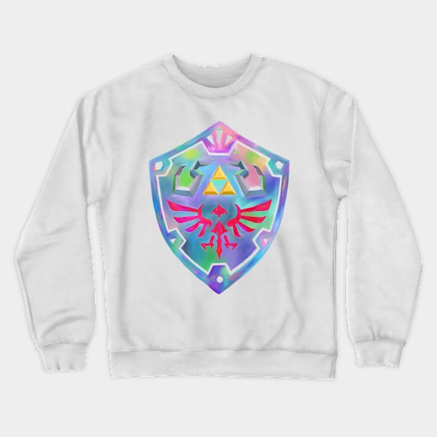 colorful shield Crewneck Sweatshirt by prettyguardianstudio